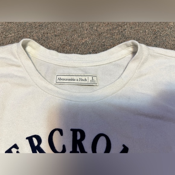 Rare Abercrombie & Fitch White T-Shirt Women’s Large New York Moose - Picture 7 of 9